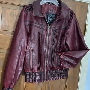 Beverly Hills Polo Club Burgundy Jacket Size L